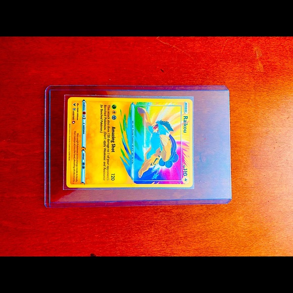 mint condition pokemon cards Charizard Card your opponent cant play any Stadium cards from their hand Amazing rare Raikou Pokmon card